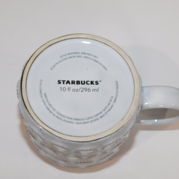 2016 Starbucks Anniversary Mermaid siren tail Scales mug Gray Gold 10 oz - Picture 6 of 7